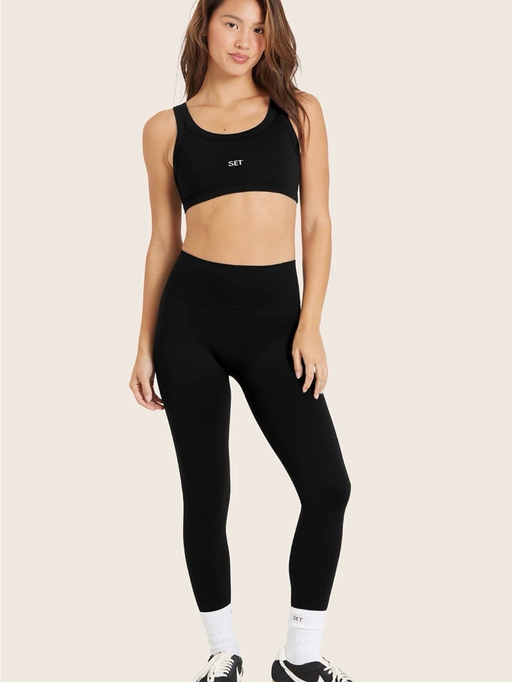 SET Active Sculptflex Black High-Waist Power Leggings